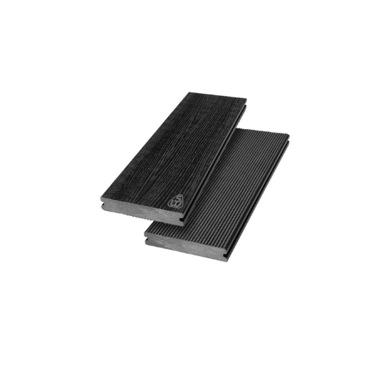 Террасная доска из ДПК Savewood Abies (R) радиальный распил черный